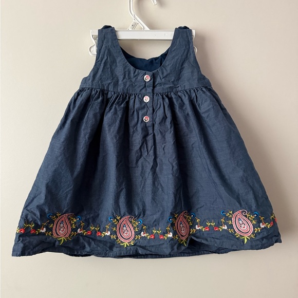 Janie and Jack paisley detail dress 18-24m - Picture 4 of 6